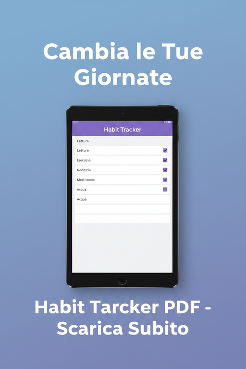 Pin Habit Tracker - Cambia le Tue Giornate